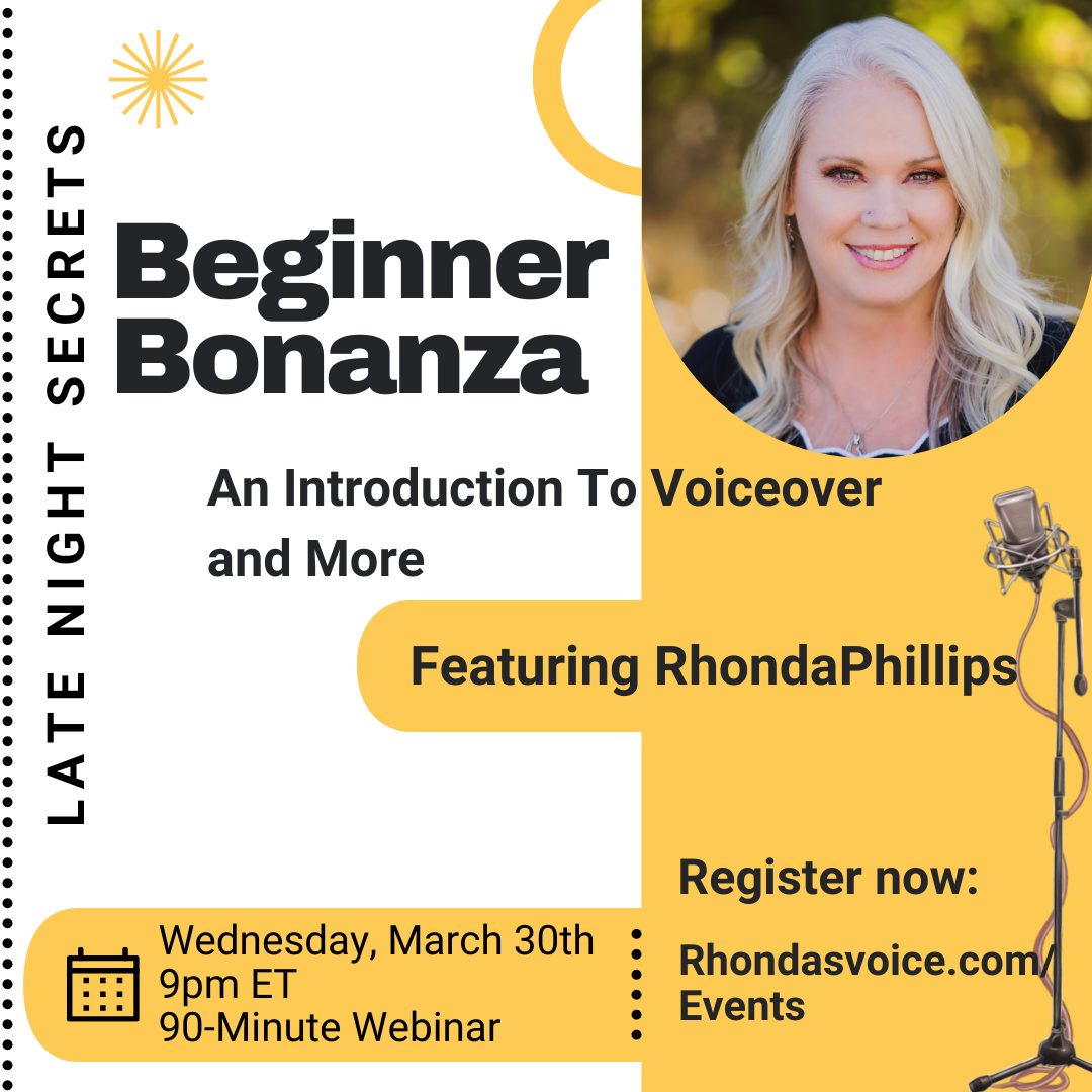 Introduction To Voiceover Webinar